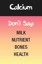 "Don't Say It" Calcium Card