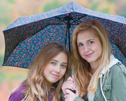 Friends Under an Umbrella