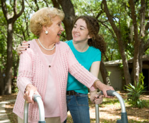 Grandmother & Teen Laughing